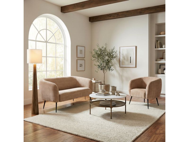 Woonari Solar Floor Lamp Brown 13