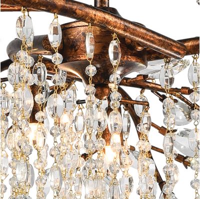 Elia 32″ Wide 6-Light Chandelier - Spanish Bronze