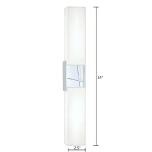 Artemis 24'' High Integrated LED Sconce - Chrome 2