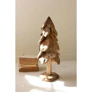 Rustic Teak Christmas Tree / Small 1