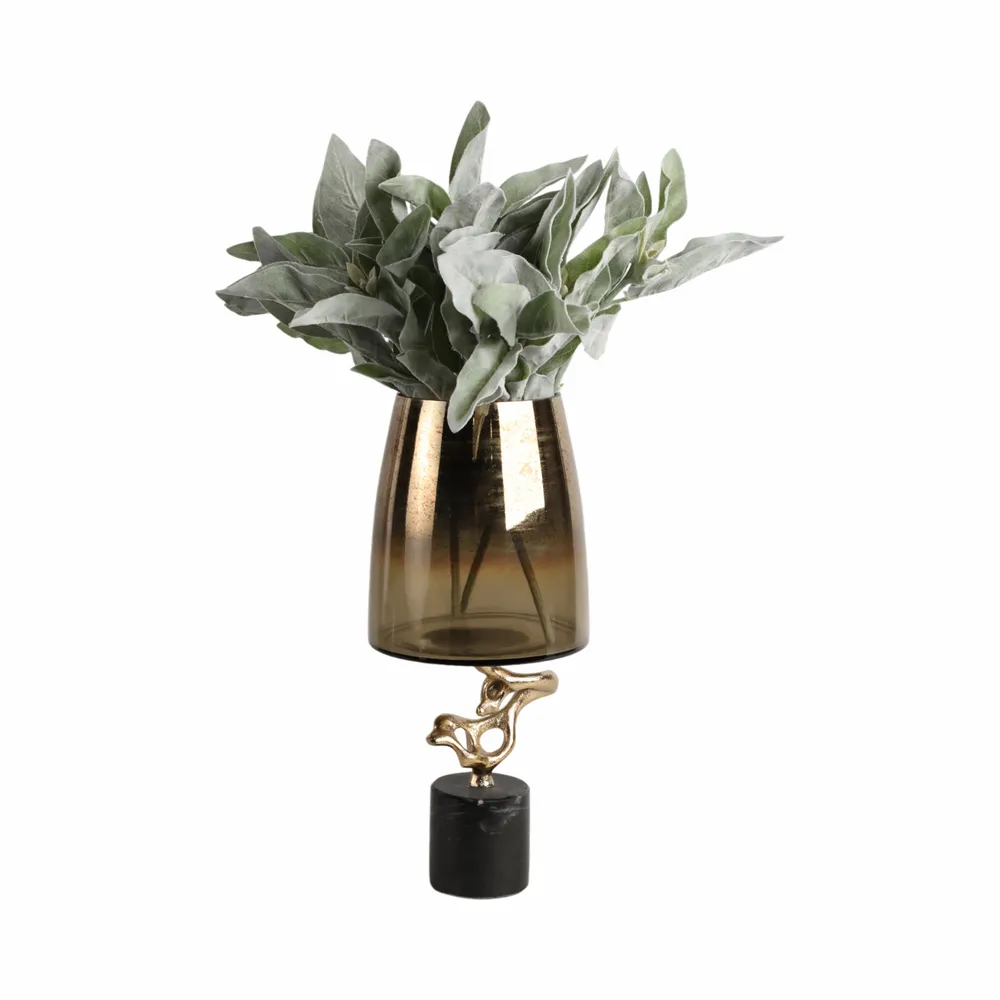 CARTERLAND GOLD GLASS VASE 17 (IN)
