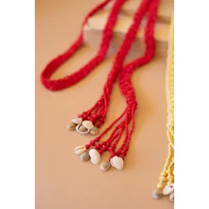 Seeded-Bead Belt / Saffron 3