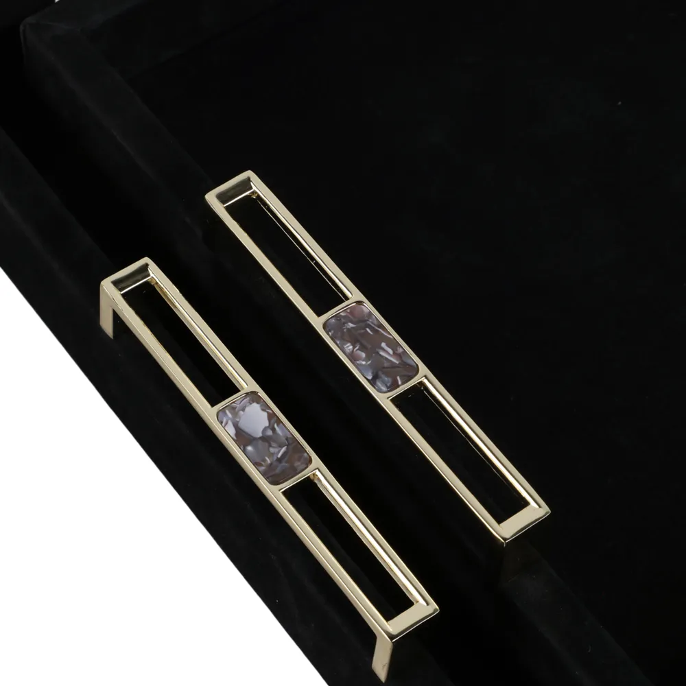 EASTONCREST SET OF 2 BLACK TRAY 3 (IN)