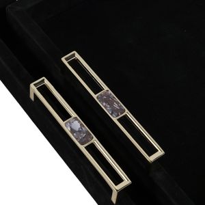 EASTONCREST SET OF 2 BLACK TRAY 3 (IN) 6
