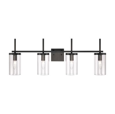 Oakland 32.5'' Wide 4-Light Vanity Light - Black