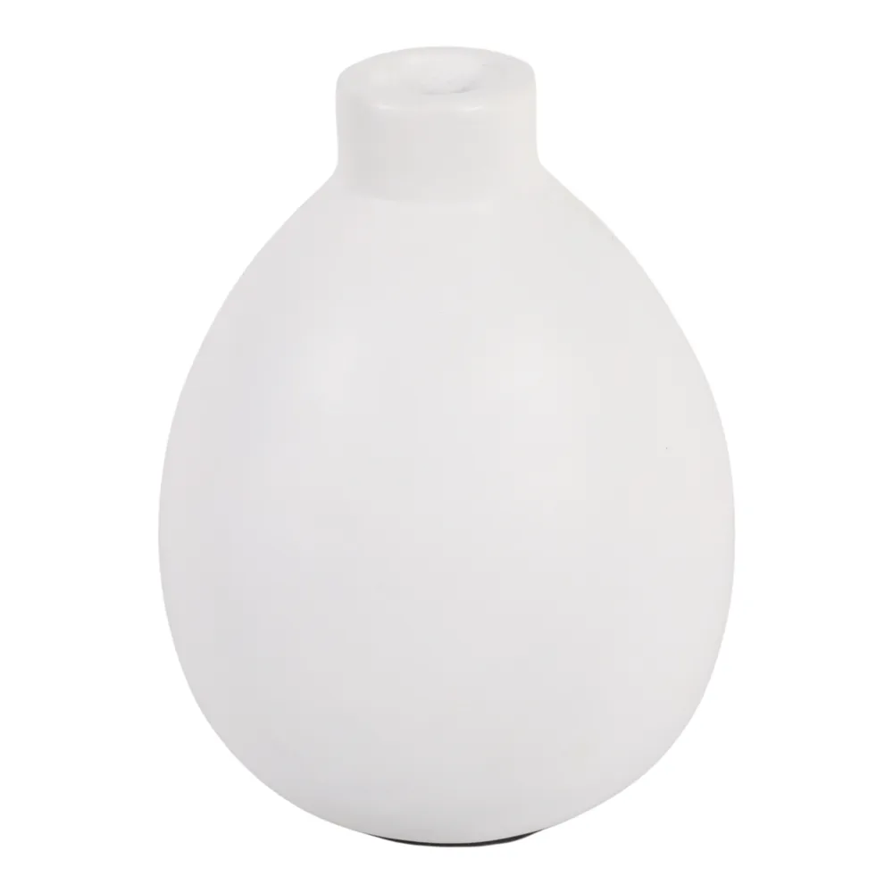 DUTTONSIDE WHITE VASE 10 (IN)