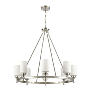 Dawson 33'' Wide 8-Light Chandelier - Satin Nickel 2