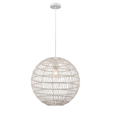 Simoom 19″ Wide 1-Light Pendant - White