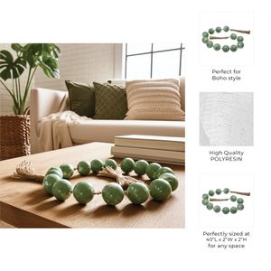 PALMERHAVEN GREEN BEAD 2 (IN) 10