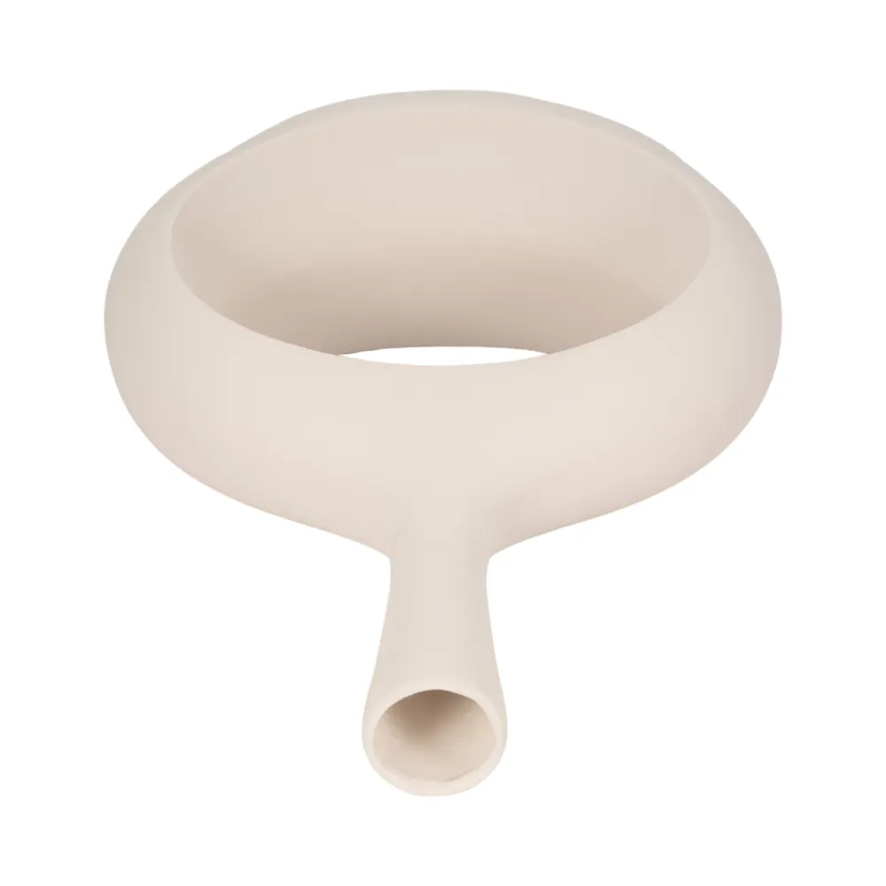 HALSEYOAK WHITE VASE 24 (IN)
