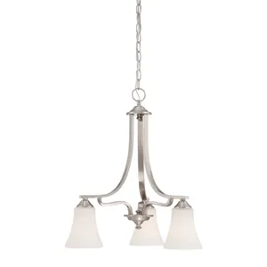 Treme 3-Light Chandelier in Brushed Nickel 1