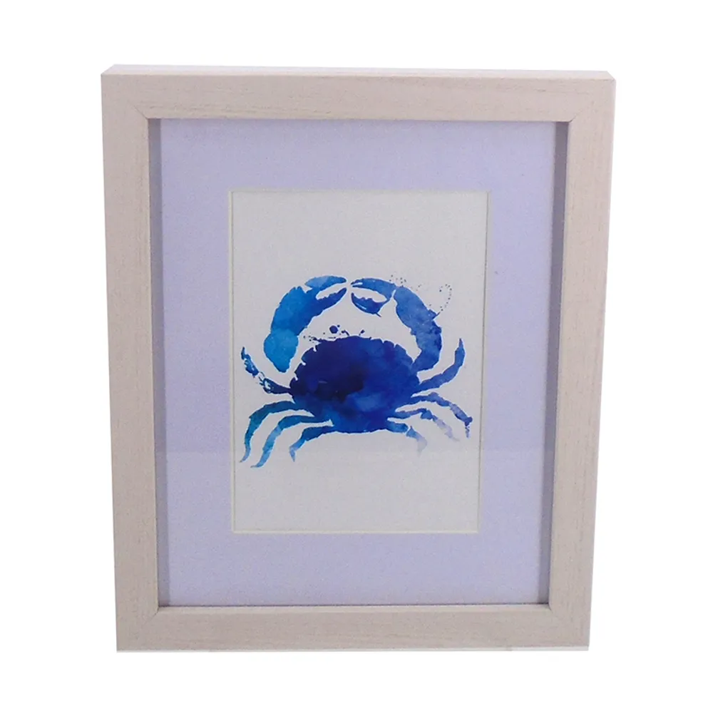 11" CRAB FRAMED ART