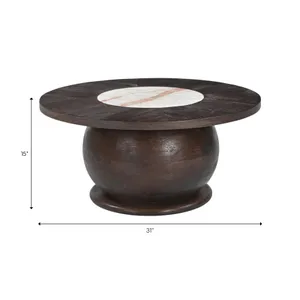 ELDERPARK BROWN COFFEE TABLE 15 (IN) 8