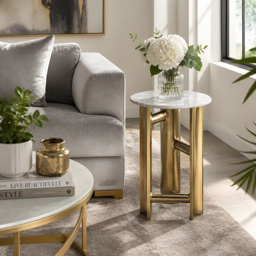 STANTONMOOR GRAY TABLE 22 (IN)