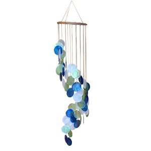 29-1/2" CAPIZ SHELL WINDCHIME BL/GR/WH 1