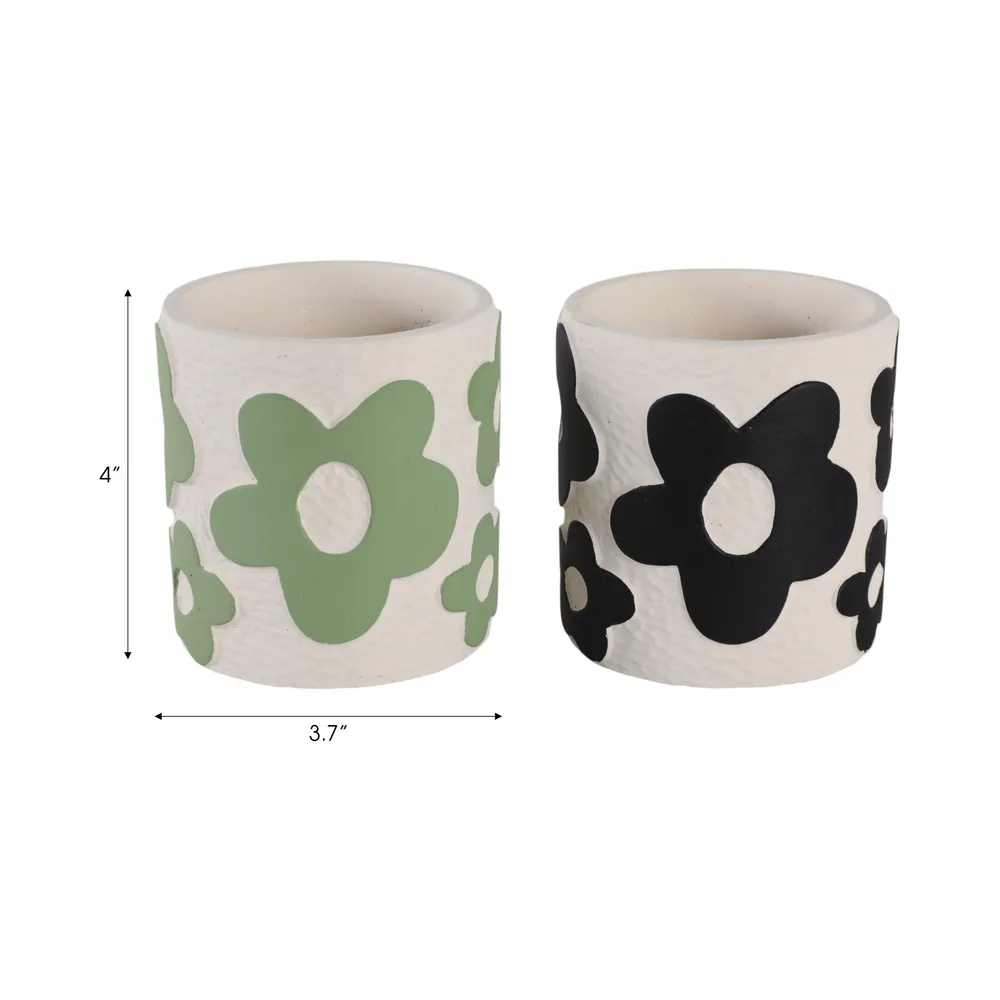 NILEHOLM SET OF 2 WHITE PENCIL CUP 4 (IN)