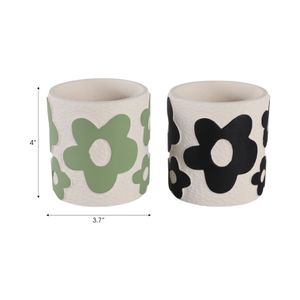 NILEHOLM SET OF 2 WHITE PENCIL CUP 4 (IN) 8