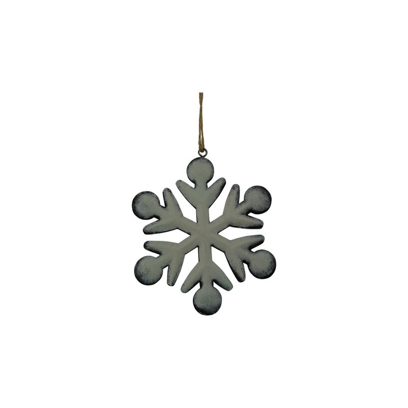 METAL SNOWFLAKE ORNAMENT