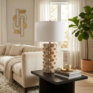 HILTONPORT WHITE LAMP 27 (IN) 10