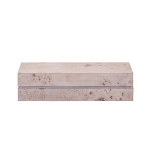 Salem Box - Long White Burl Wood 1
