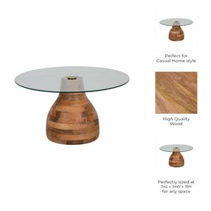 BLAINESHAW BROWN COFFEE TABLE 18 (IN) 9