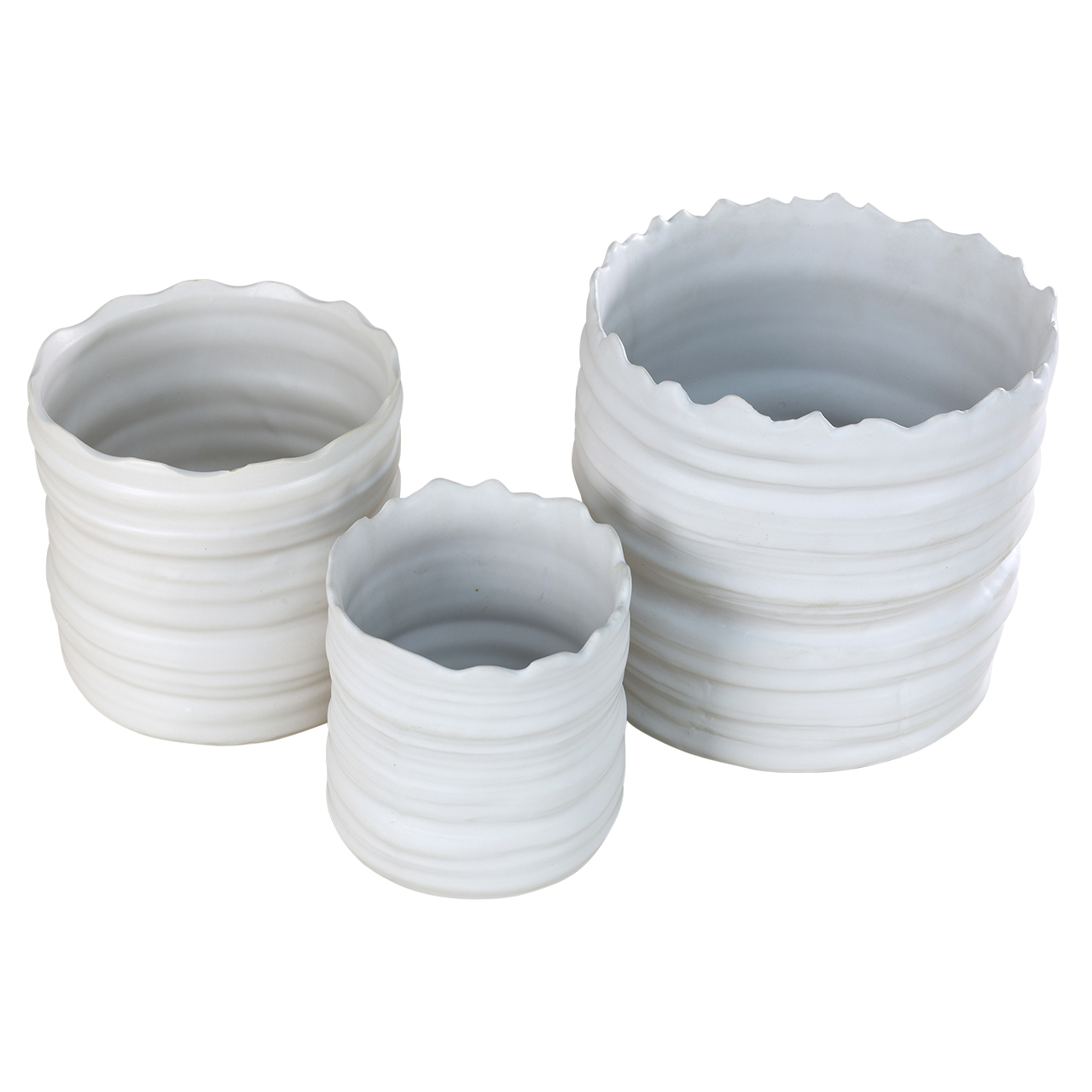 Lace Planters -Set 3 4
