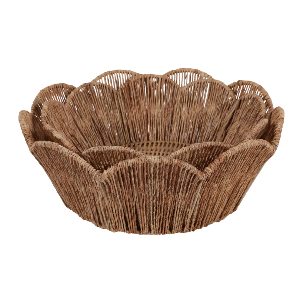 YATESGATE SET OF 2 BROWN BOWLS 5 (IN)