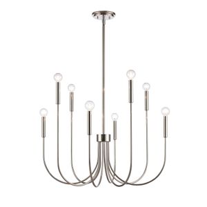 Ulla 28'' Wide 8-Light Chandelier - Polished Nickel 1