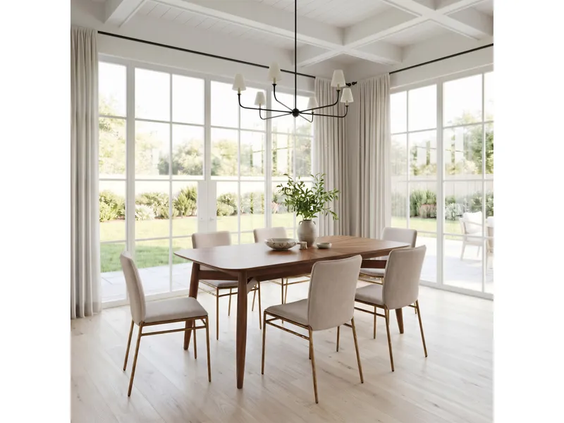 Nordvest Dining Chair Beige & Gold 10