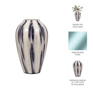 ARLOVIEW BLUE GLASS VASE 20 (IN) 9