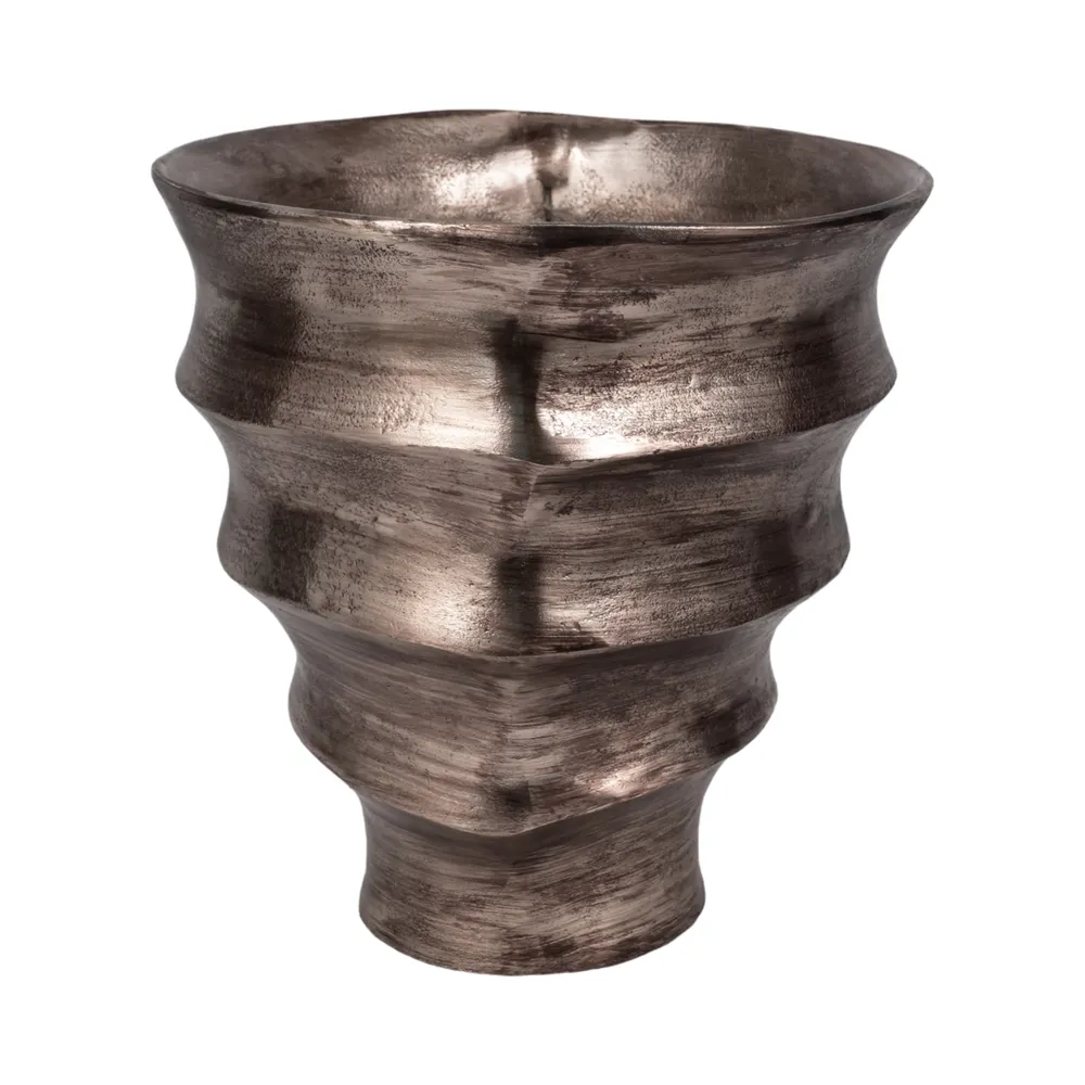 DASHSTONE SILVER VASE 13 (IN)