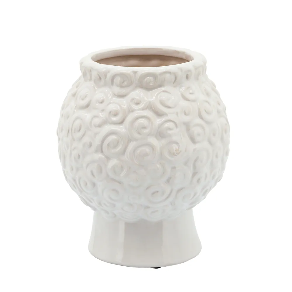 BRADYPARK WHITE PLANTER 7 (IN)