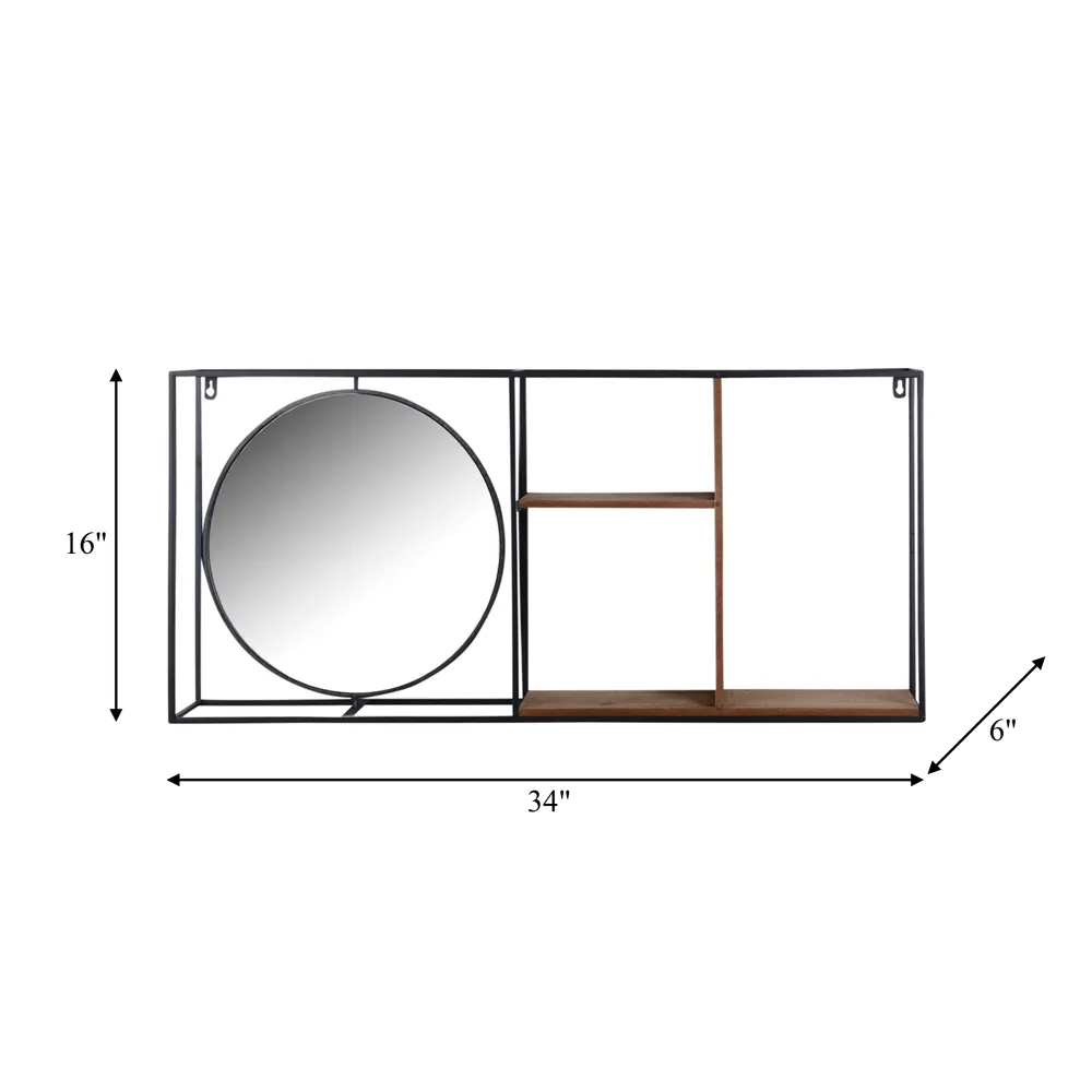 RAYMONDWELL BROWN WALL SHELF 16 (IN)