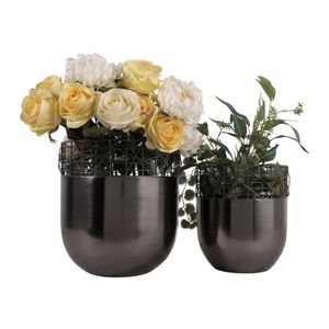 LEONAWELL SET OF 2 GRAY PLANTER 13 (IN) 3