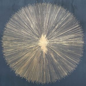71X71, HAND PAINTED SHINING GOLD LEAF CANVAS, BLK 6
