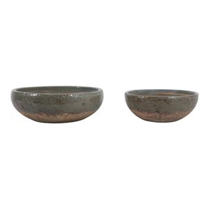 DANFORTHMILL SET OF 2 GREEN BOWLS 6 (IN) 4