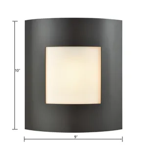 Bella 10'' High 1-Light Outdoor Sconce - Oil Rubbed Bronze 2