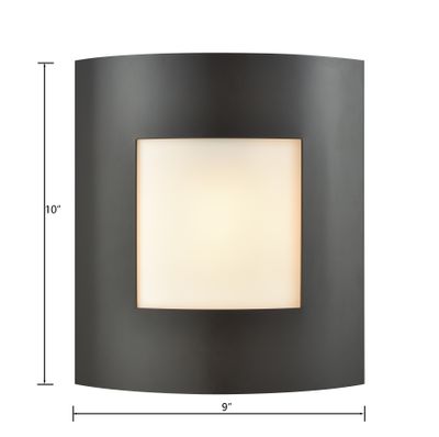 Bella 10'' High 1-Light Outdoor Sconce - Oil Rubbed Bronze