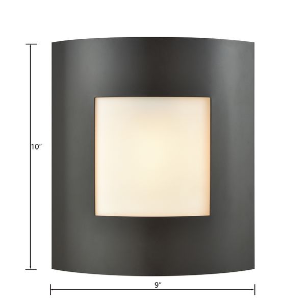Bella 10'' High 1-Light Outdoor Sconce - Oil Rubbed Bronze