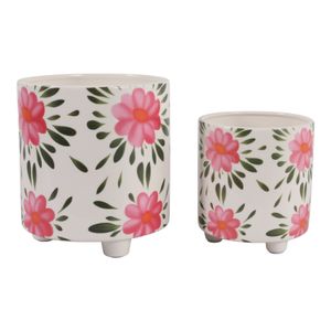 ALMAWAY SET OF 2 PINK PLANTER 8 (IN) 6