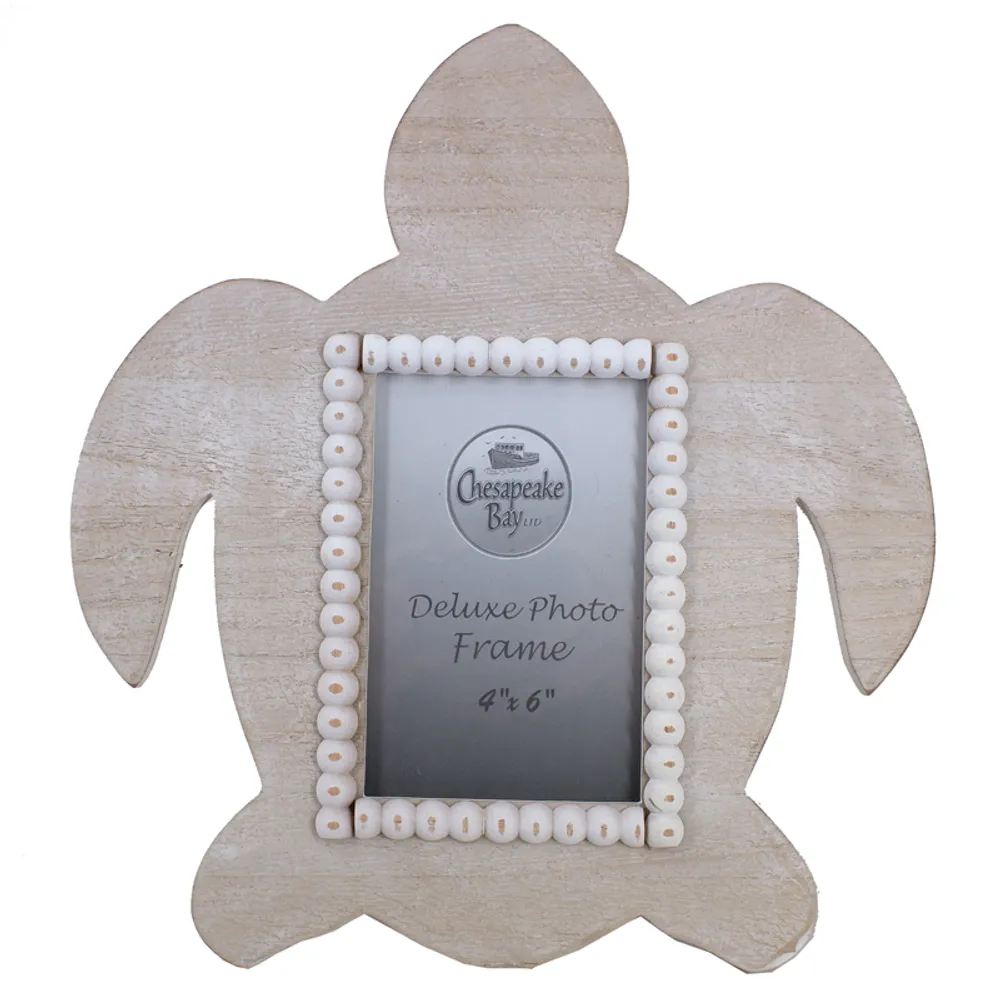 12" WASHED WHITE TURTLE FRAME
