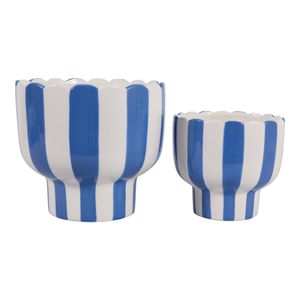 HARDYGROVE SET OF 2 BLUE PLANTER 7 (IN) 1