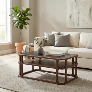 BELDENHAVEN BROWN COFFEE TABLE 18 (IN) 10