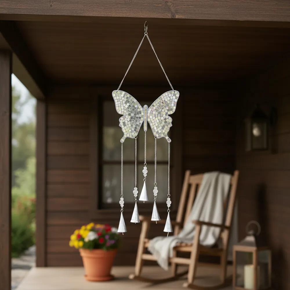NOVASIDE SILVER WIND CHIME 27 (IN)