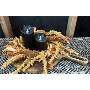 Dark Wood Round Chopping Board 20x15x0.5in 4