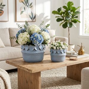 FALLONRUN SET OF 2 BLUE PLANTER 7 (IN) 7