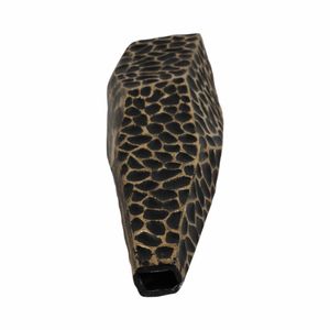 17" BALAZ BRONZE ASYMETRICAL METAL VASE 7