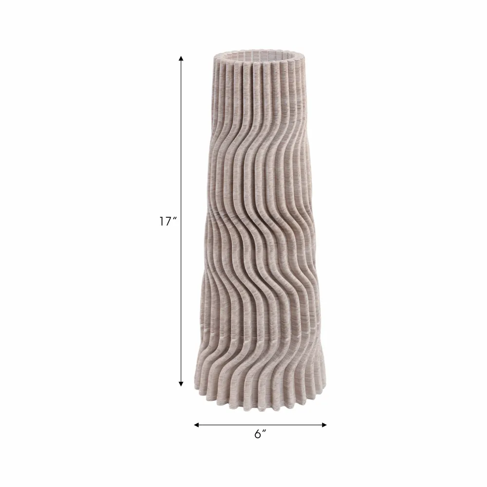 LAKEWORTH TAN VASE 17 (IN)