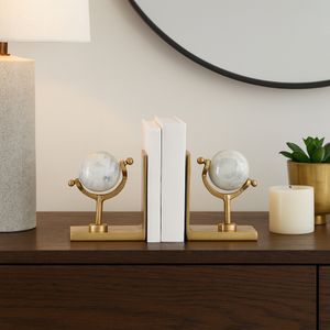 NELSONVALE SET OF 2 GOLD DECOR 7 (IN) 2
