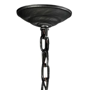 Renaissance Invention 30'' Wide 6-Light Chandelier - Weathered Zinc 3